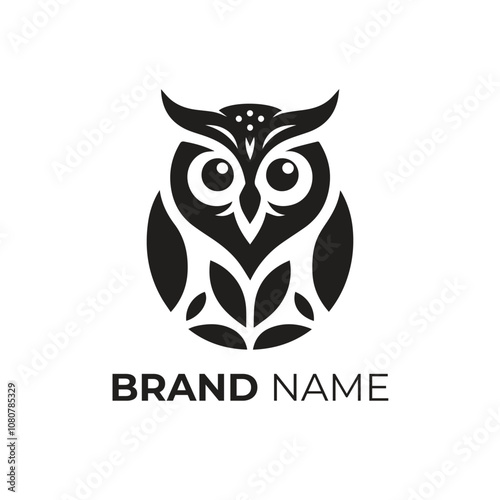 Owl logo design icon vector art illustration