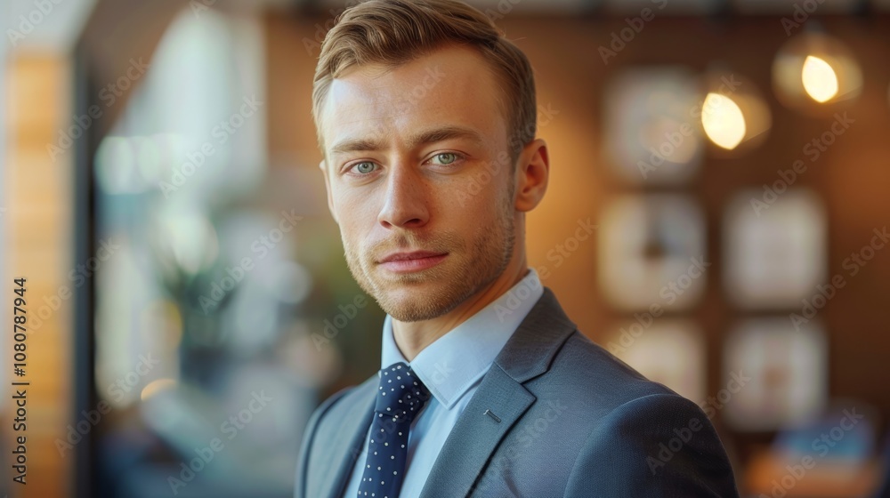 Professional in Blurry Office Environment Generative AI Professional in Blurry Office Environment Generative AI
