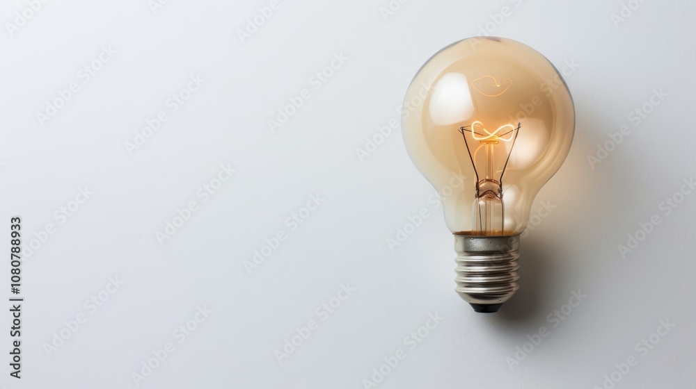 Idea Concept on White Background Generative AI Idea Concept on White Background Generative AI