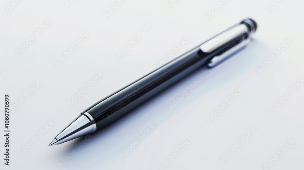 Stylish Pen on a Clean Background for Office Use Generative AI Stylish Pen on a Clean Background for Office Use Generative AI