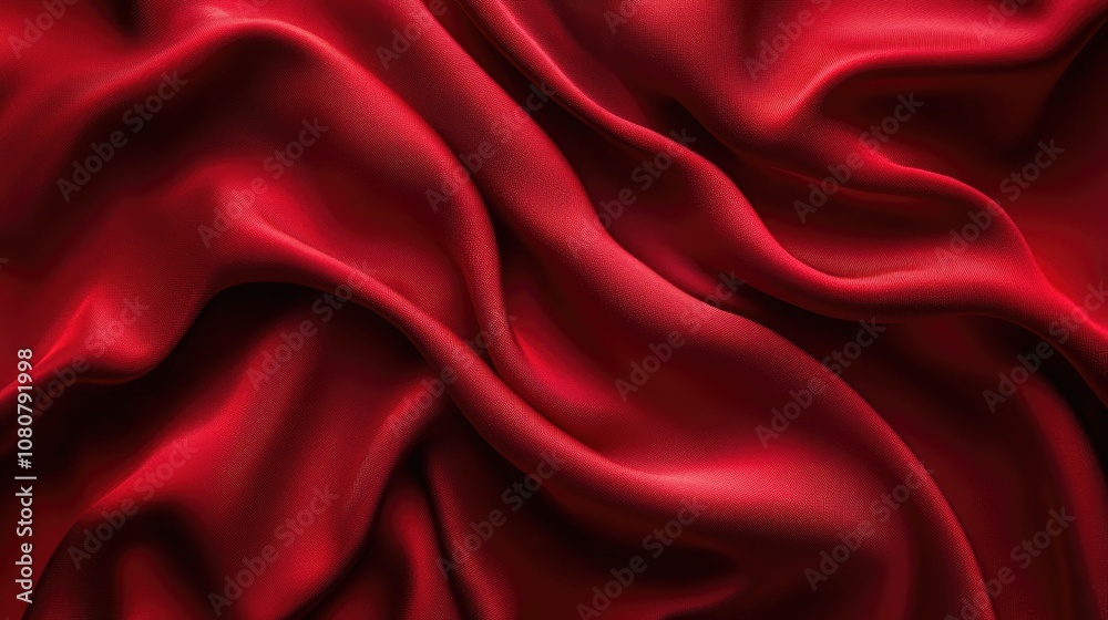 Abstract red silk fabric background Texture luxury elegance and fashion Abstract red silk fabric background Texture luxury elegance and fashion