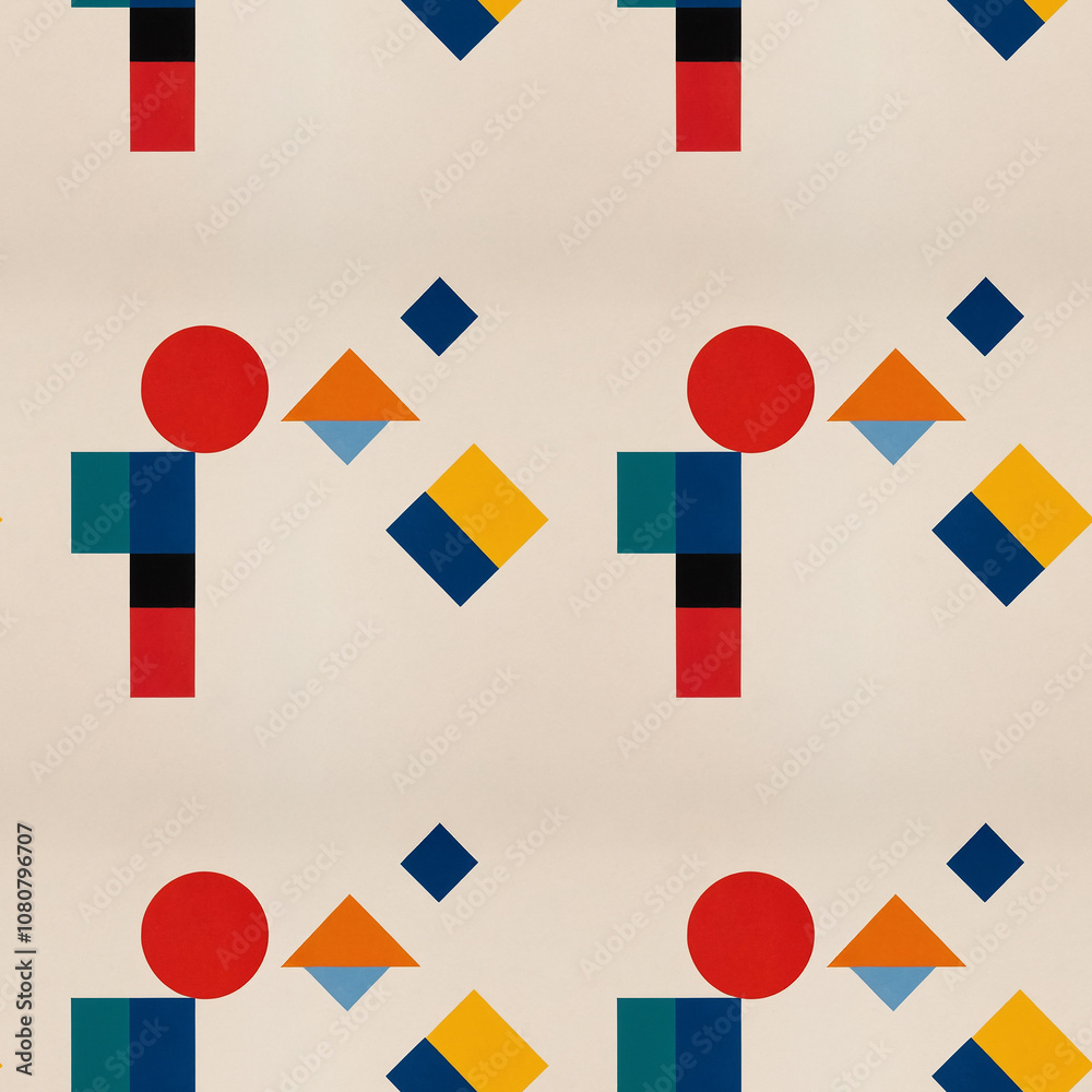 Vibrant geometric patterns with playful shapes on a textured background Vibrant geometric patterns with playful shapes on a textured background