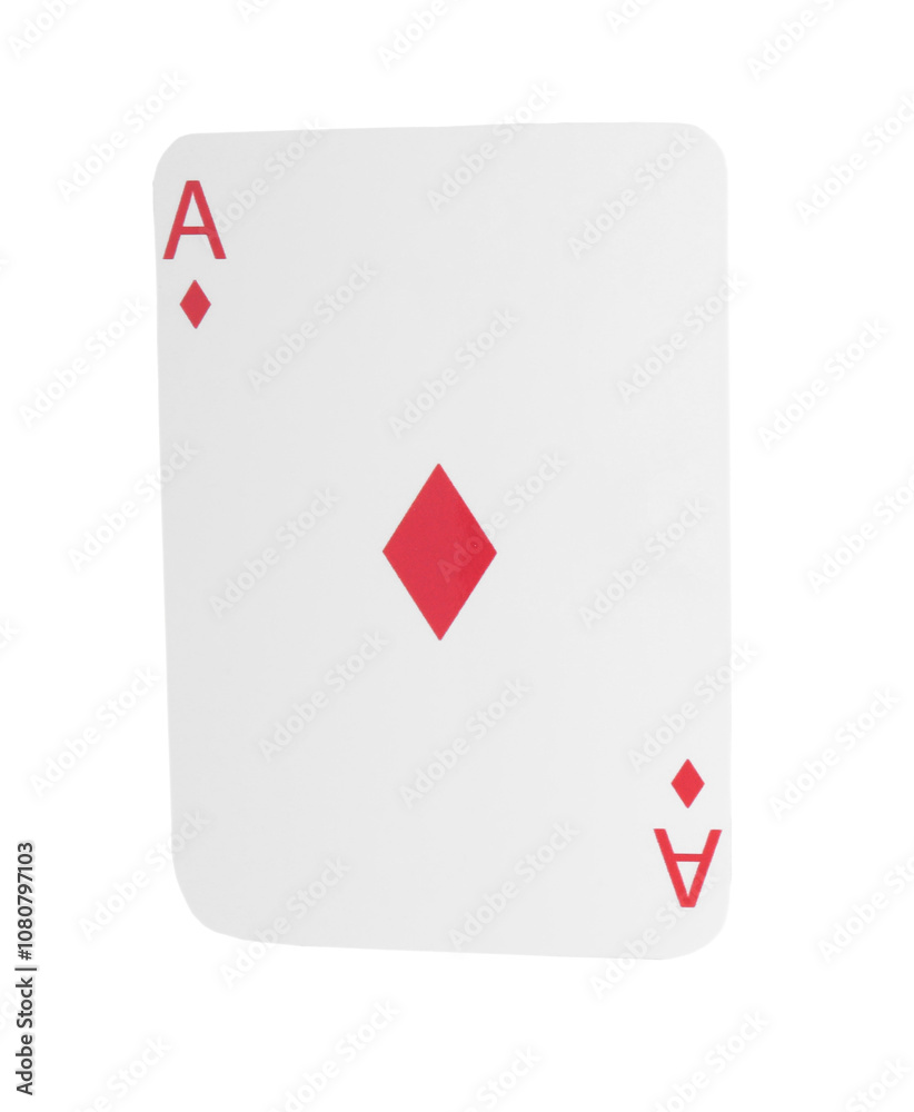 Poker game. One playing card isolated on white Poker game. One playing card isolated on white