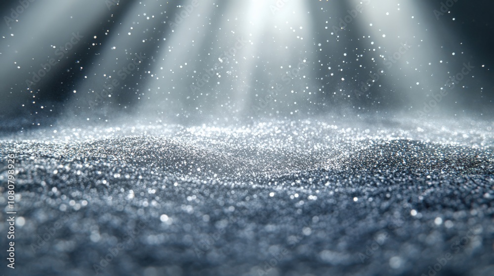 Mystical Light Rays Illuminating Sparkling Dust Particles Mystical Light Rays Illuminating Sparkling Dust Particles