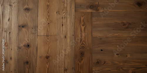 Old dark wood and wooden texture background. Panorama texter of wood banner background.