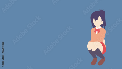 uomo o donna con fondo per cartone animato o background vettoriale editabile 