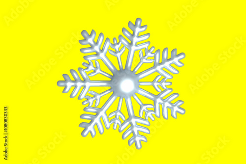 3d colorful snowflakes 