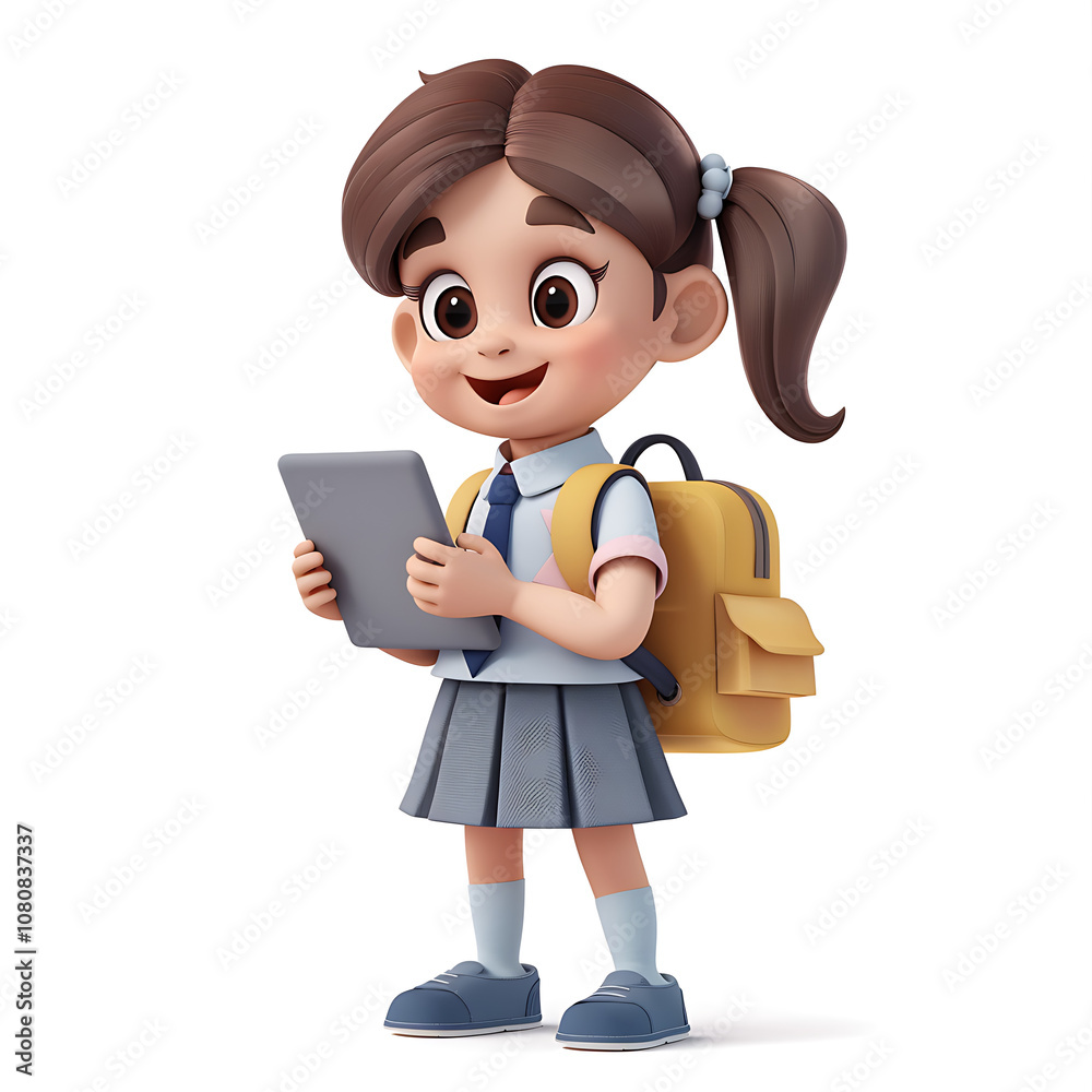 boy, child, student, school, uniform, tablet, backpack, education, learning, technology boy, child, student, school, uniform, tablet, backpack, education, learning, technology