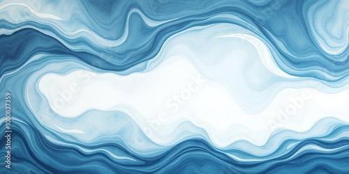 Abstract mural background featuring a dynamic blue wave design, perfect for adding a modern touch to any project or presentation, graphic, mural, concept