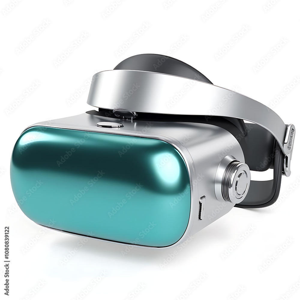 Virtual Reality Headset with Blue Lens Virtual Reality Headset with Blue Lens