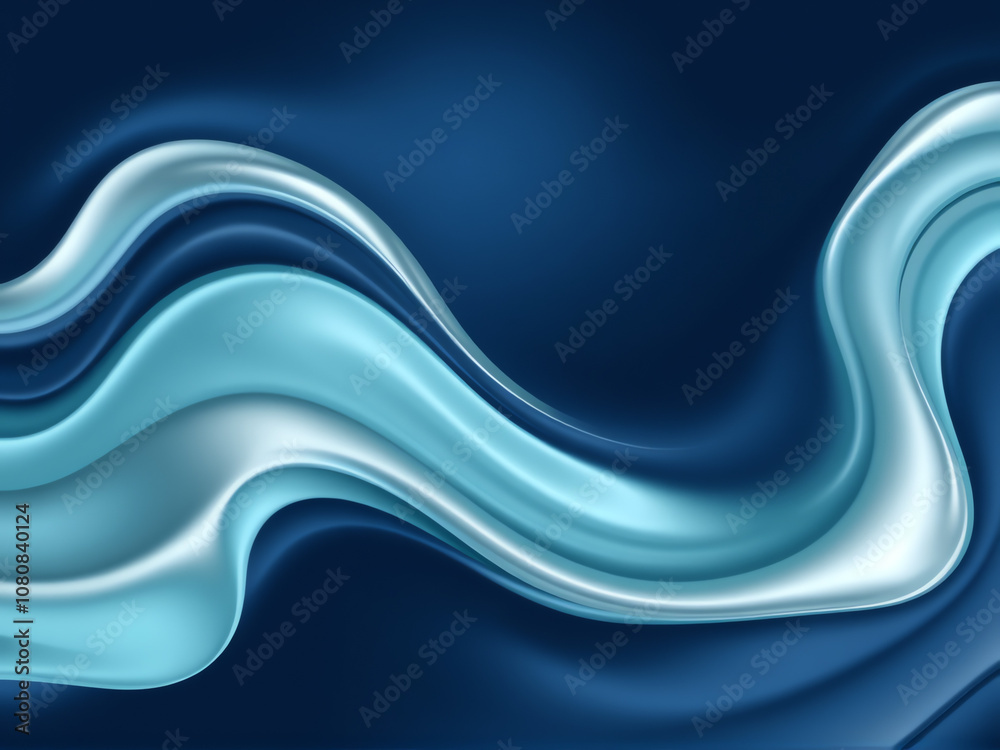 Abstract blue wave pattern with smooth curves creating a fluid and dynamic texture suitable for artistic backgrounds Abstract blue wave pattern with smooth curves creating a fluid and dynamic texture suitable for artistic backgrounds