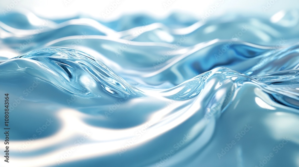 Abstract Water Surface, 3D Render Abstract Water Surface, 3D Render
