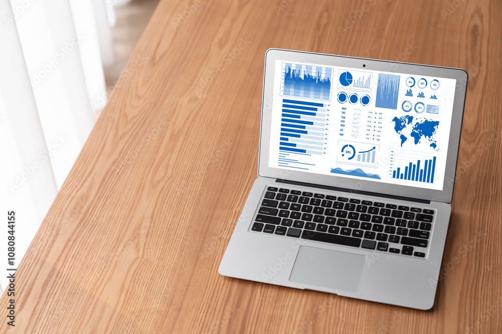 Business data dashboard provide modish business intelligence analytic for marketing strategy planning Business data dashboard provide modish business intelligence analytic for marketing strategy planning
