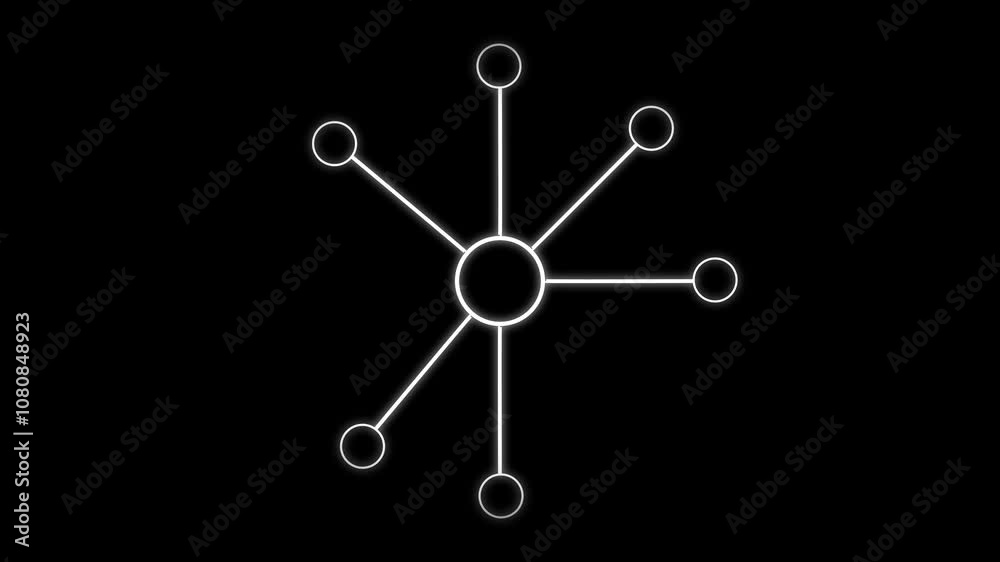 People, Social media networking and connection technology icons on black background. Business growth strategy animation. People, Social media networking and connection technology icons on black background. Business growth strategy animation.