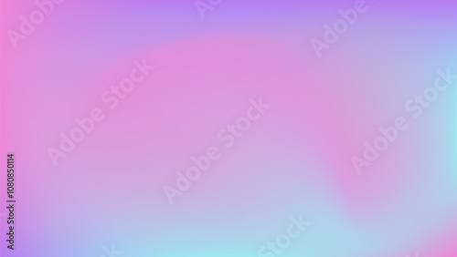 Purple iridescent gradient background. Pastel hologram rainbow pattern. Pink and blue color mesh effect for geometric 90s futuristic banner template. Cosmic multicolor material for soft cover bg