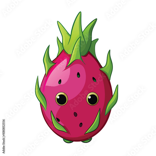 3d rendering of beautiful colorful raspberry cartoon