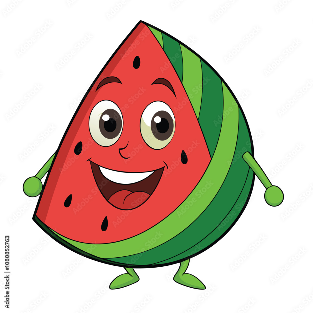 3d rendering of beautiful colorful watermelon cartoon 3d rendering of beautiful colorful watermelon cartoon