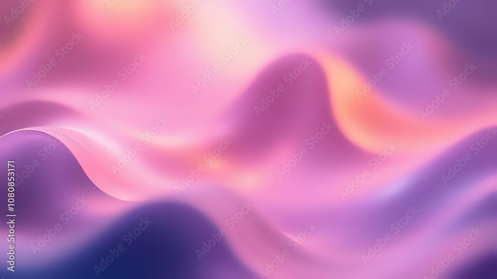Fototapeta premium 3d render wavy cramic light soft waving background. Ai generated image