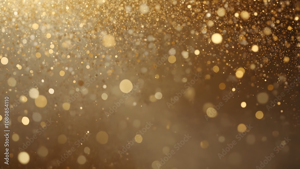 A background of gold glitter, with many small, light circles.
A background of gold glitter, with many small, light circles.