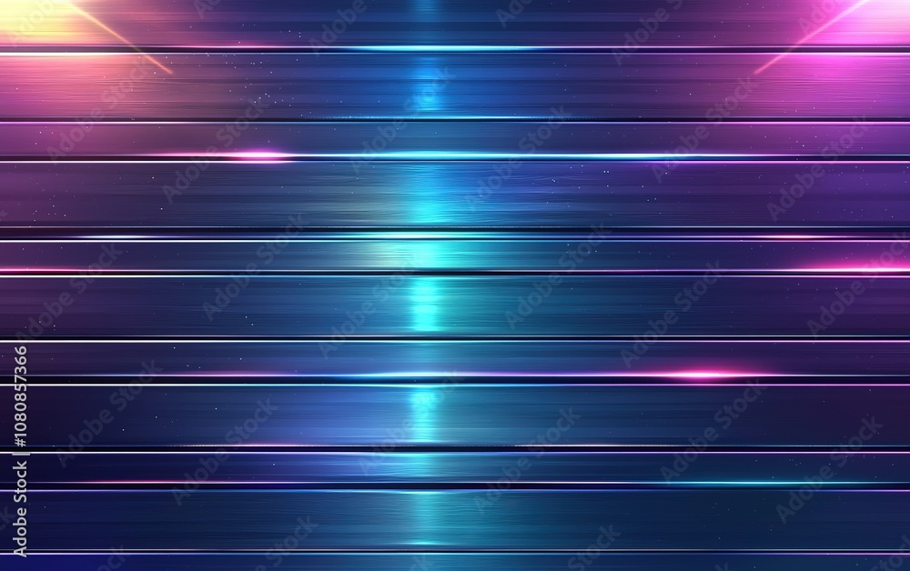 A vibrant display of illuminated lines in blue and purple hues creates a striking background effect in a dark setting A vibrant display of illuminated lines in blue and purple hues creates a striking background effect in a dark setting