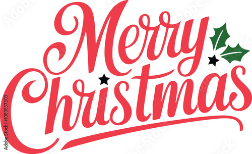 merry christmas lettering