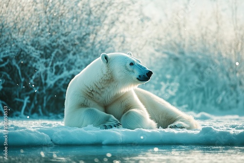 Polar bears thrive in icy habitats exploring their majestic presence in nature's cold kingdom