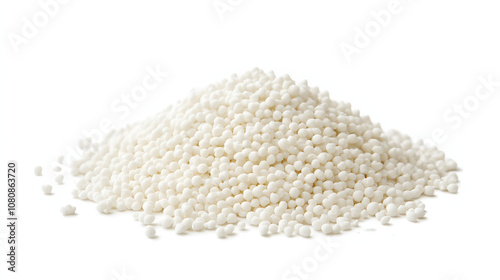 white Plastic pellets Background Close-up Plastic granules Polymer plastic beads resin polymer