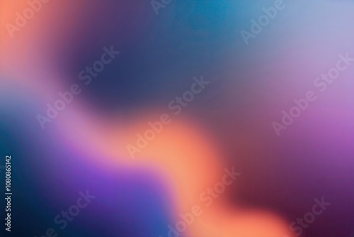 Vibrant Blue Orange and Purple Gradient Background with Soft Blur Effect