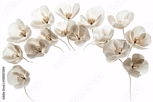 Delicate White Flowers: A Minimalist Floral Arrangement