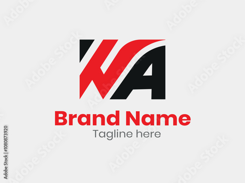 WA initial logo monogram designs modern vector templates