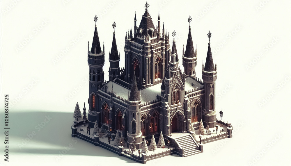 Obraz premium Illustration against light background with space for text, 3d render