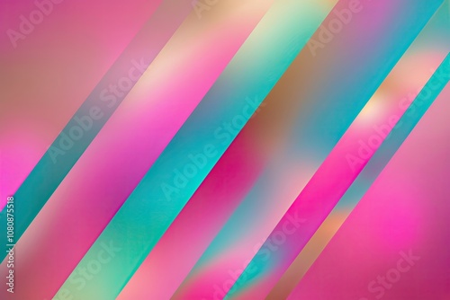 Vibrant Pink Turquoise and Gold Gradient Design with Soft Focus Effect for Lively Visuals