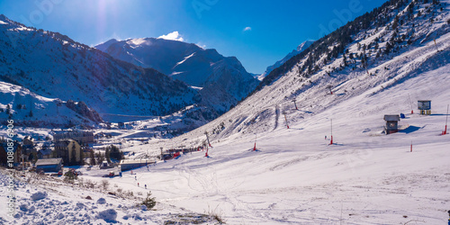 Candanchu Ski Resort, Pirineos Mountains, Huesca, Aragón, Spain, Europe photo