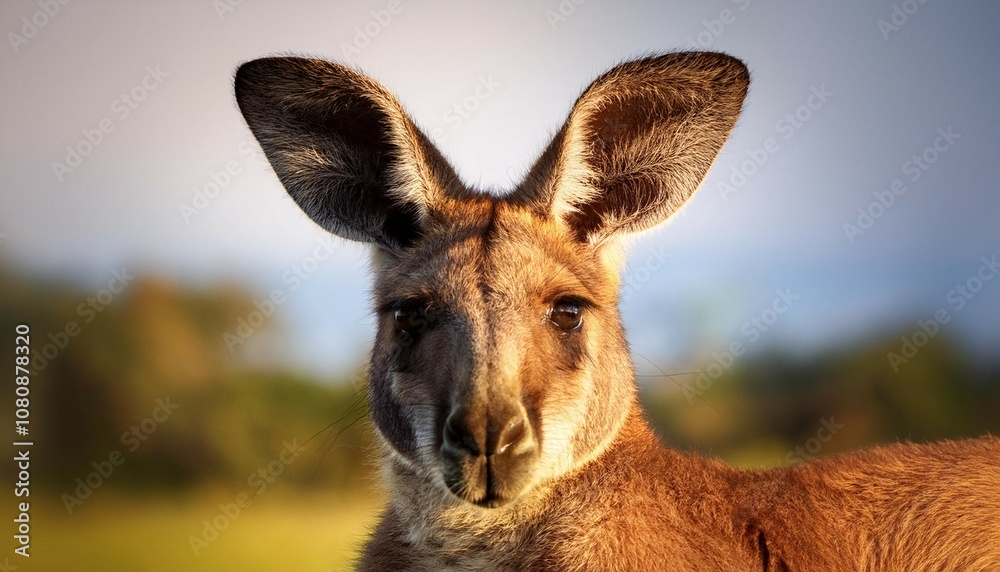 Fototapeta premium a kangaroo with large ears