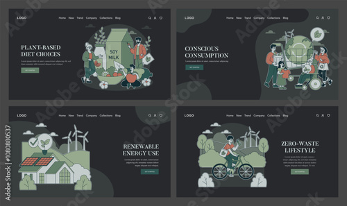 Conscious Consumption. Flat Vector Illustration