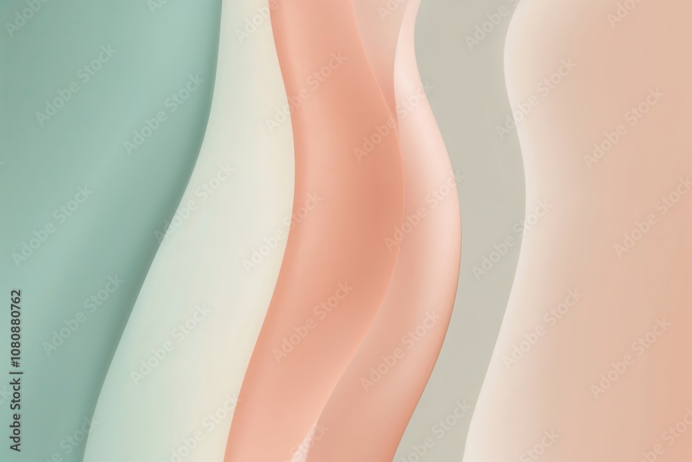 Serene Seafoam and Peach Gradient Illusion with Soft Fading Effect Serene Seafoam and Peach Gradient Illusion with Soft Fading Effect