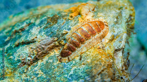 Konstfotografi Chiton, Quiton, Sea Cradle, Suck-rock, Loricate, Cabo Cope-Puntas del Calnegre N