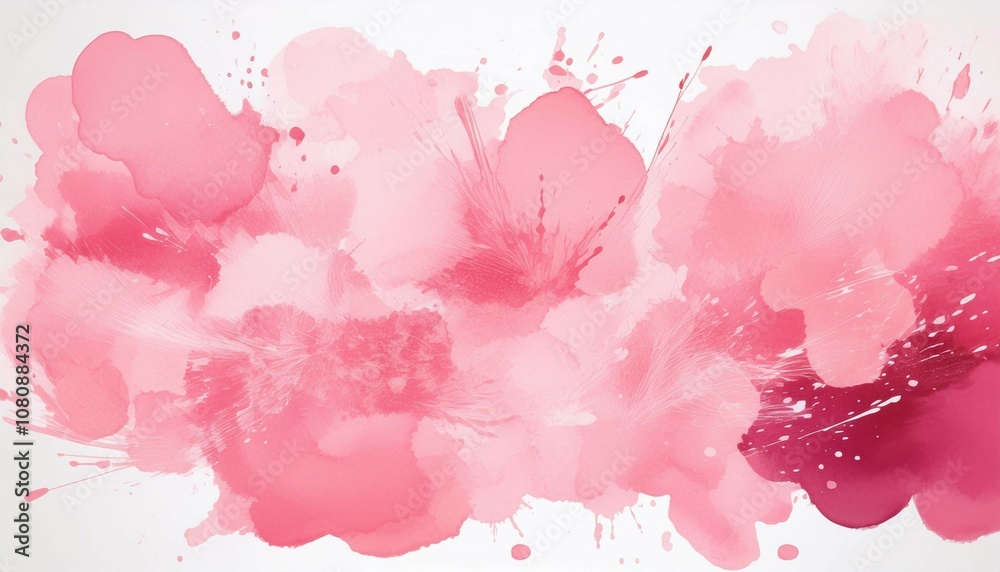 blush pink watercolor stains paint stropke washes kit of splashes