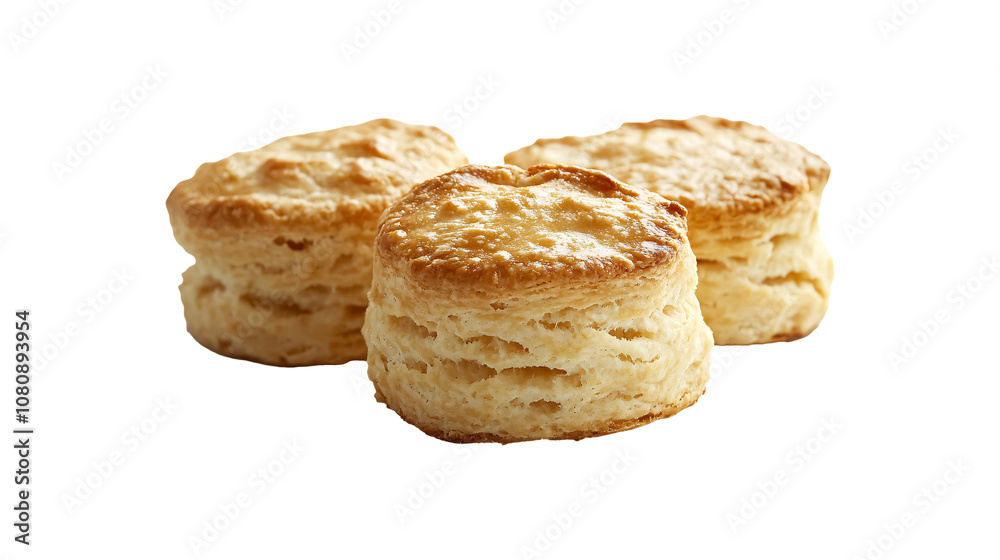 Scone isolated against a white background Scone isolated against a white background