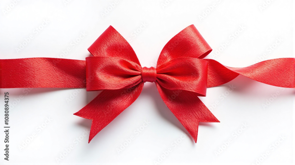 red bow isolated on white red bow isolated on white