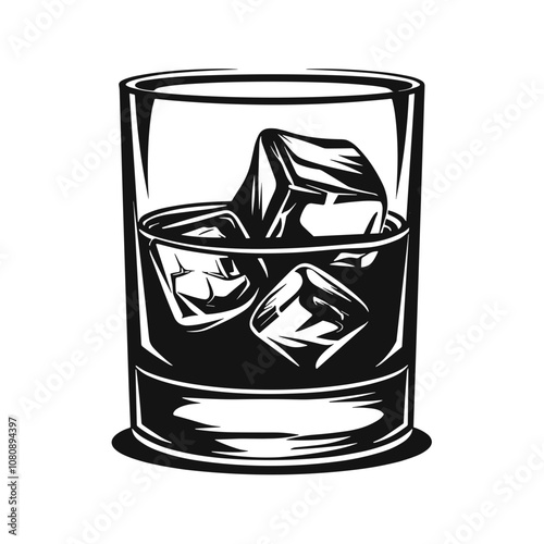Whiskey glass icon.
