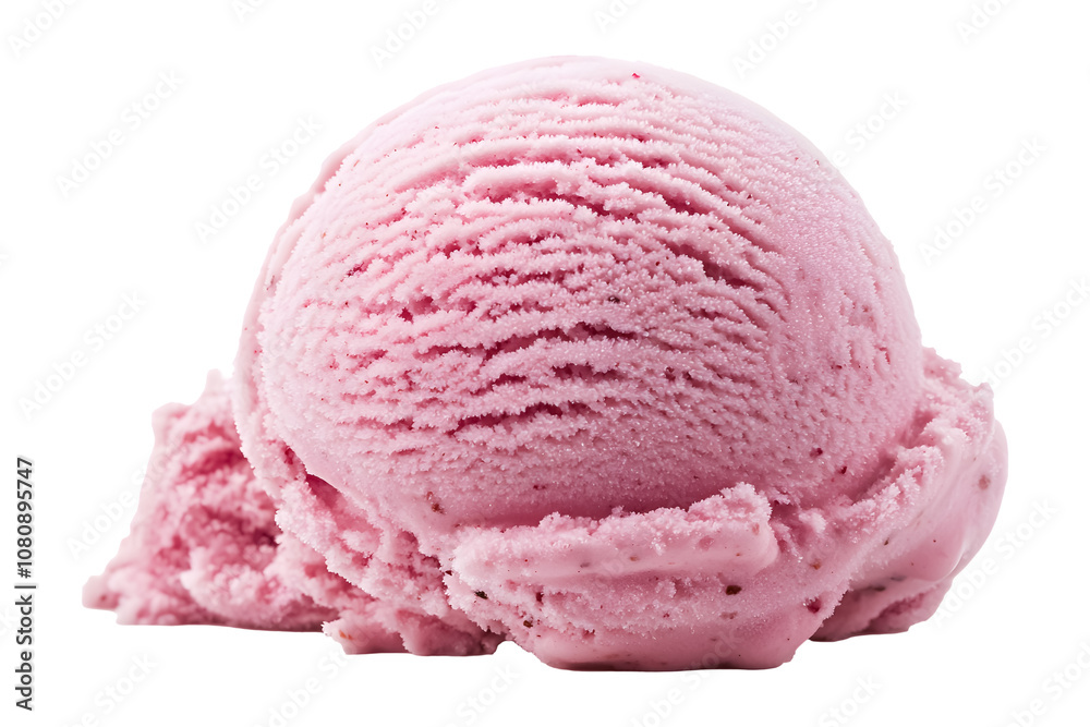 scoop of pink ice cream isolated on transparent background scoop of pink ice cream isolated on transparent background