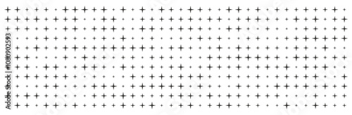 Retro abstract geometric design with grid four-pointed stars, futuristic and dynamic backdrop