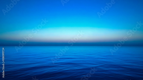 A soothing blue gradient background with smooth transitions, fading from a deep navy blue at the edges to a lighter sky blue toward the center.