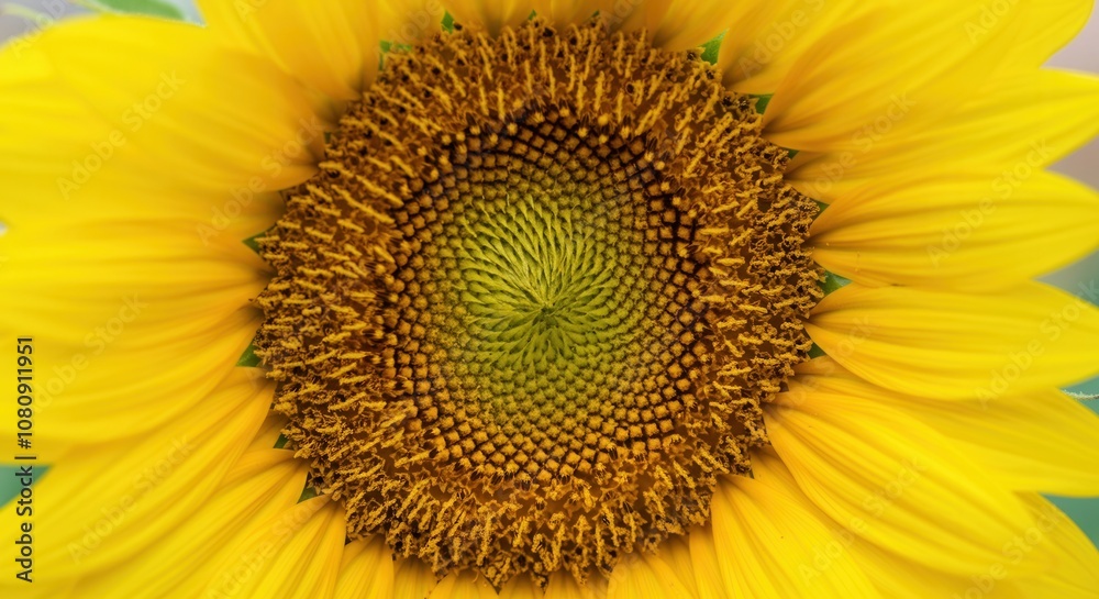 Vibrant close-up of blooming sunflower Vibrant close-up of blooming sunflower