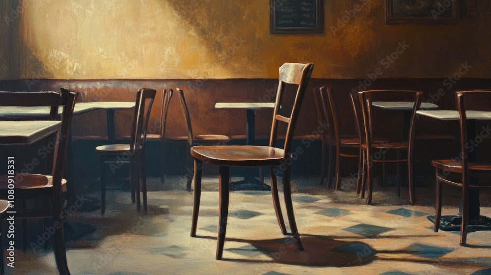 Empty Chairs at a Cafe Empty Chairs at a Cafe
