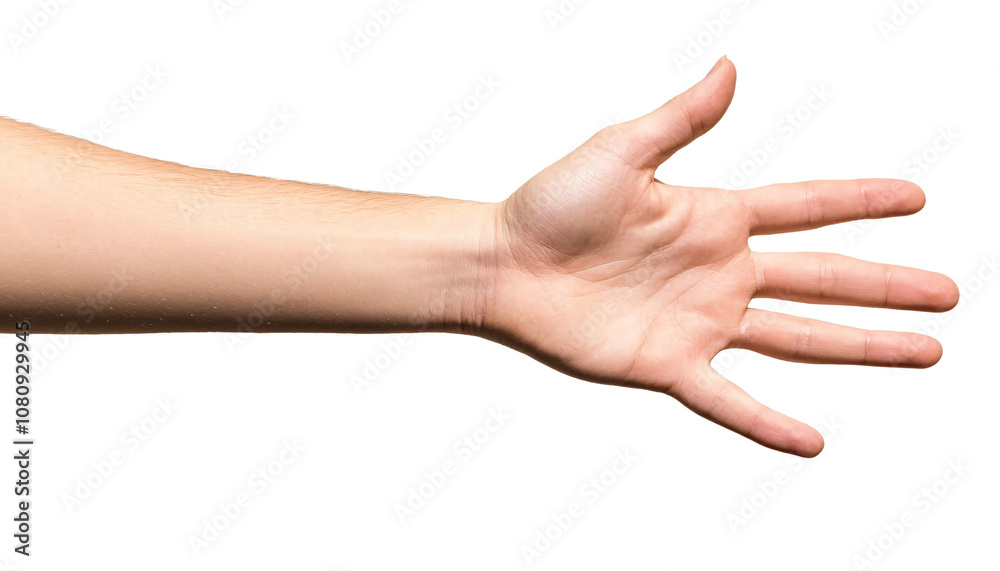 Extended hand signaling with an open palm emphasizing communication and gesture in hand posture. Extended hand signaling with an open palm emphasizing communication and gesture in hand posture.