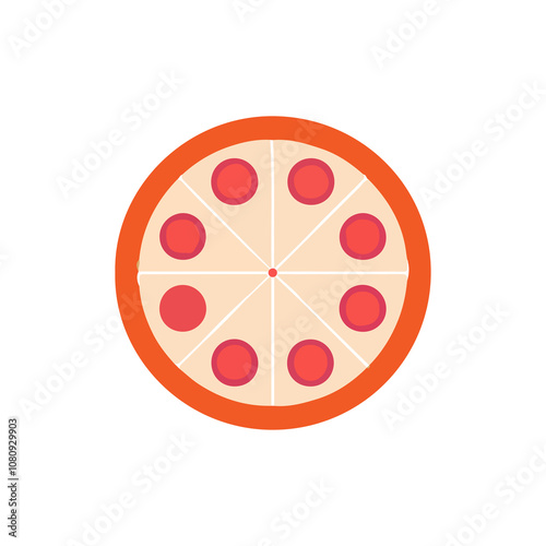 pizza icon caton colorful photo