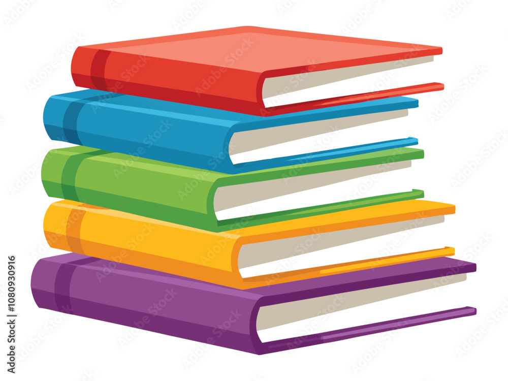 stack of colorful books, Books icon clipart illustration stack of colorful books, Books icon clipart illustration