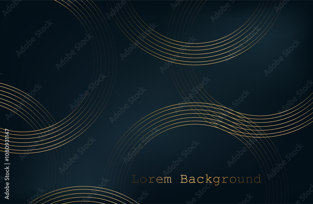 dark blue background with golden circles. modern background. vector illustration. eps 10 dark blue background with golden circles. modern background. vector illustration. eps 10